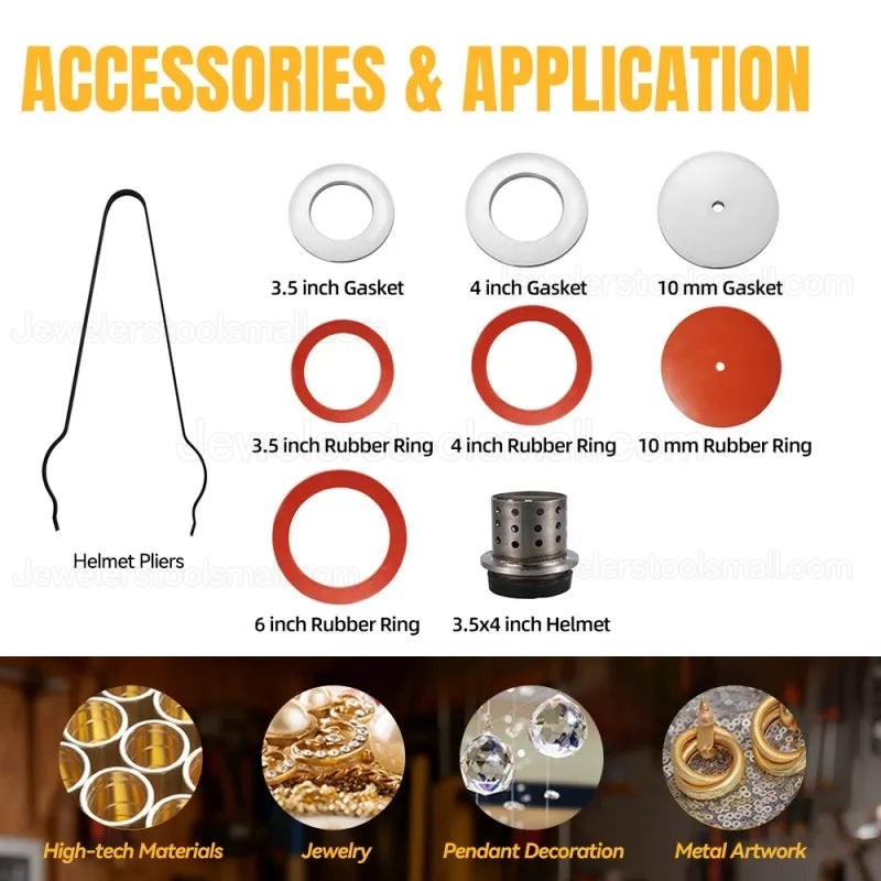 YALI CX Series 2L/ 4L/ 6L Small Jewelry Vacuum Casting Machine for Gypsum Mold and Gold Melting